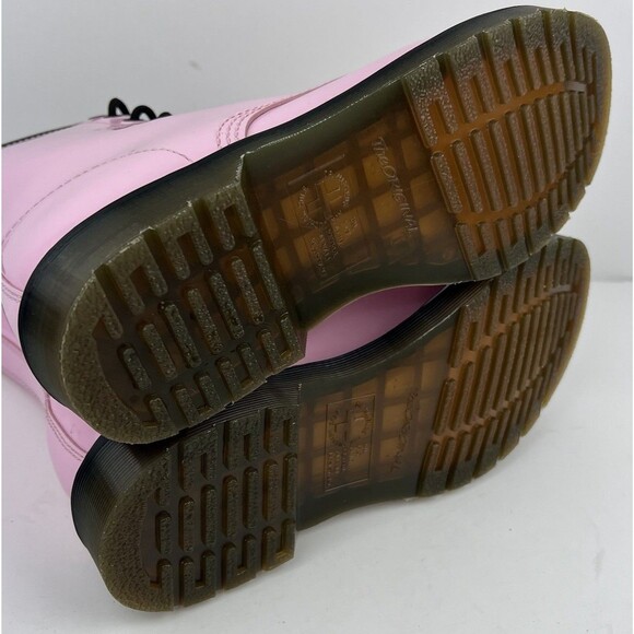 Doc Dr Martens 1460 Light Pink Patent Leather Combat Boots Womens Size 10 - Picture 9 of 12